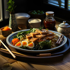 Soba on a typical table