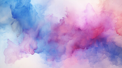 Watercolor Stains on White Background