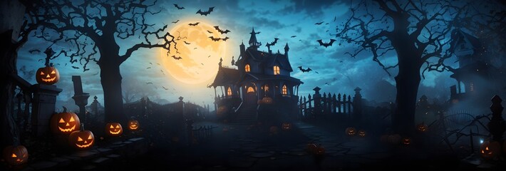 Helloween night in the forest