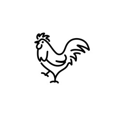 line icons, sign and symbols of meat and poultry for modern concepts, web and apps. 