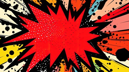 Comic book style background illustration. Generative AI