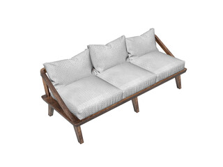 wooden sofa for tree person