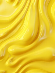 Yellow Slime Creative Abstract Texture Wallpaper. Photorealistic Digital Art Decoration. Abstract Realistic Surface Vertical Background. Ai Generated Vibrant Pattern.