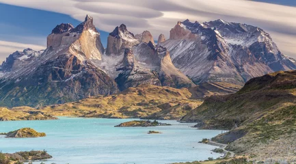 Wall murals Cordillera Paine Nice view of Torres Del Paine National Park, Chile.