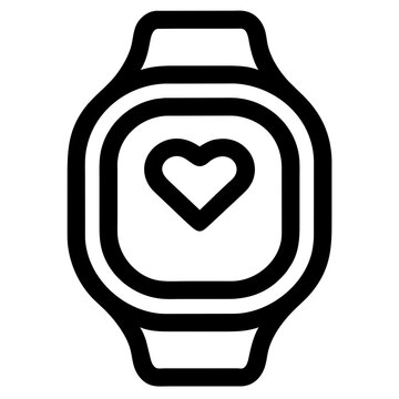 simple vector smartwatch icon illustration svg
