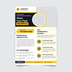 Corporate Business Flyer Template Print Ready Vector File