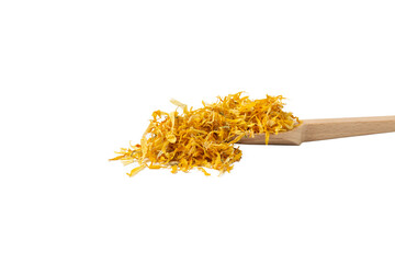Dried Calendula or Marigold petals. Marigold  in latin Calendula officinalis is known for its...