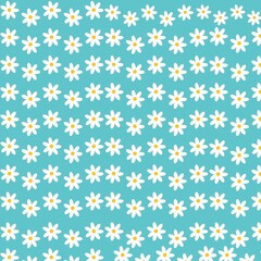 pattern, flower, floral, wallpaper, seamless, flowers, nature, daisy, design, vector, art, illustration, summer, 