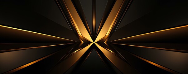 the design of abstract background with symmetry lines and color, in the style of light gold and black. Modern graphic design element. minimalistic future style concept for banner. generative AI