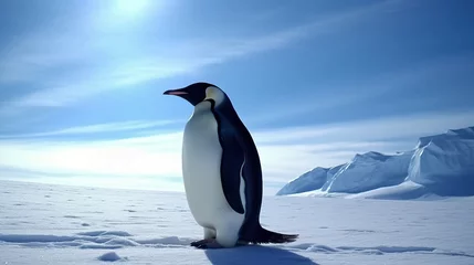 Crédence de cuisine en verre imprimé Antarctique Emperor Penguin in Antarctica