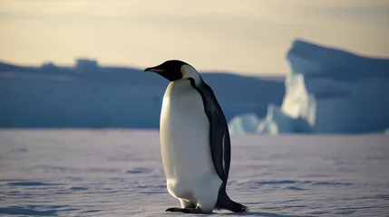 Poster Emperor Penguin in Antarctica © artchvit