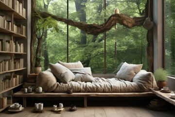 Authentic and Aged: Wabi-Sabi Reading Corner