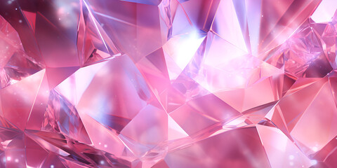 3d abstract pink crystal textured background design