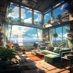 beautiful view from penthouse