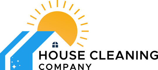 Cleaner Company Logo - Premium, Modern Home cleanliness and cleaning Company, Glitter with sparks A shining star Logo Vector Template, Overlapping Water Foam Soap Bubble Line Icons
