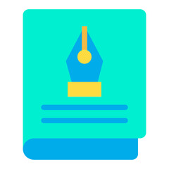 Flat Pen Book icon