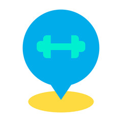 Obraz premium Flat Paper Pin icon