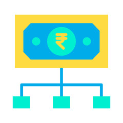 Flat Rupees Flow icon
