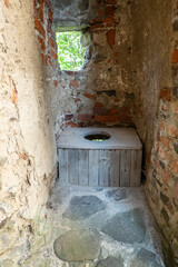 A toilet in a medieval castle