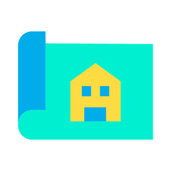 Flat Architect Plan icon