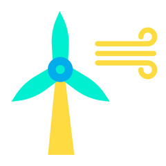 Flat  Wind Energy icon
