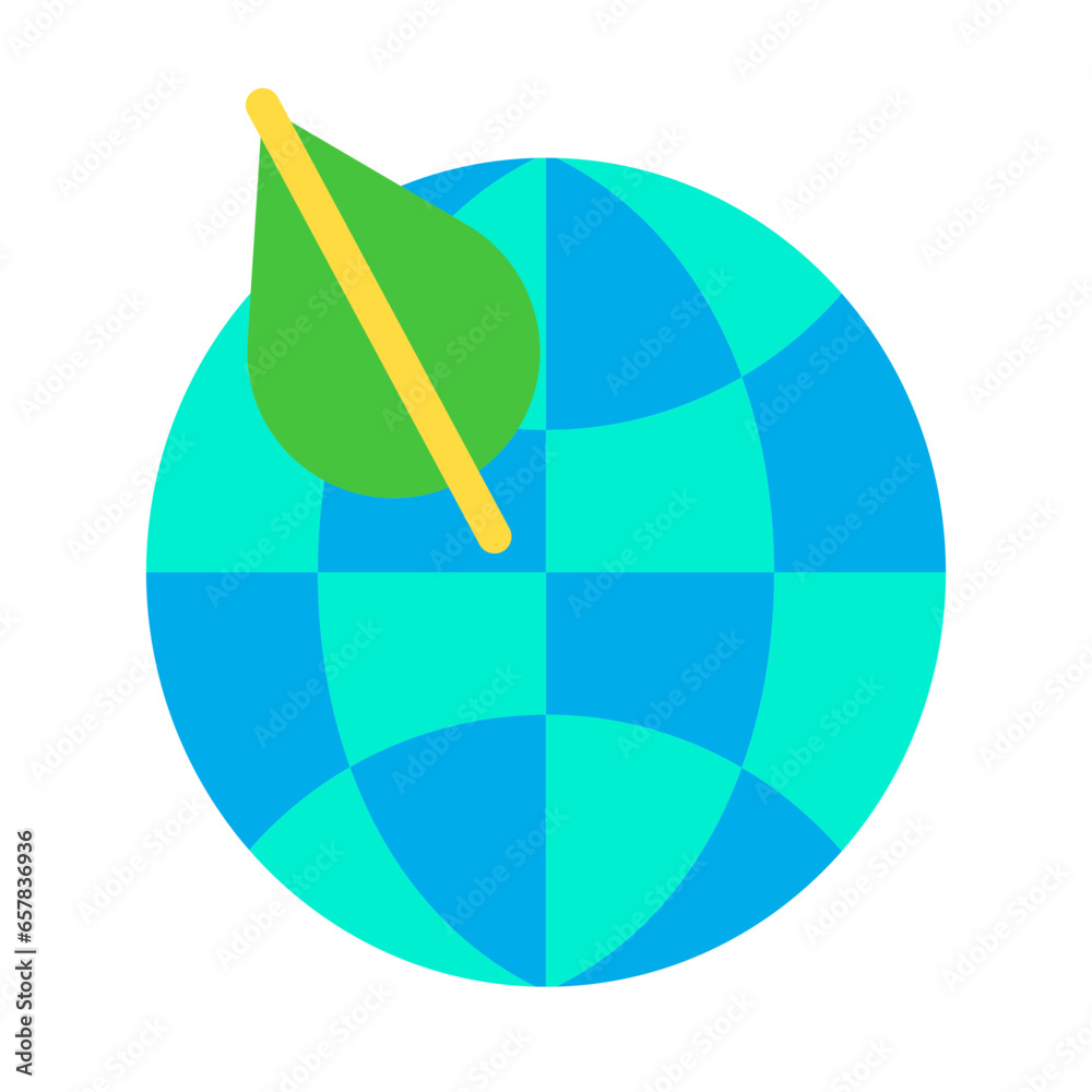 Canvas Prints flat ecology icon