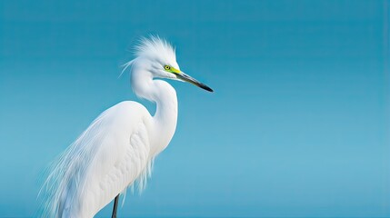 a white bird with a long neck and a long bill.  generative ai