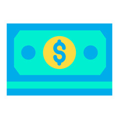 Flat Dollar Note icon