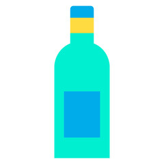 Flat Floating Bottle icon