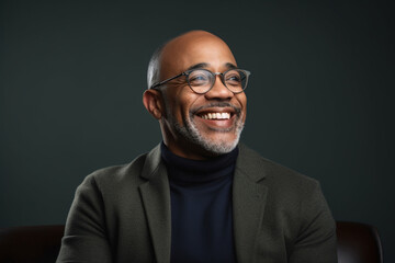 Obraz premium Men adult happy smile male black person portrait handsome background business confidence happiness