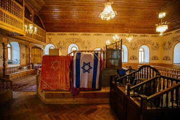 Interior of synagogue in Akhaltsikhe, Georgia