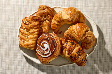 plate of assorted pastries