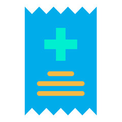 Flat Medical Bill icon