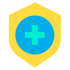 Flat Medical Shield icon