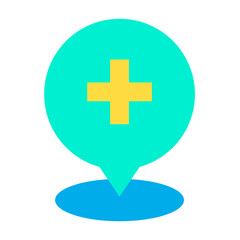 Obraz premium Flat Paper Pin icon