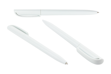 set pens, ballpoint pen isolated from background, concept of signing a document or contract	