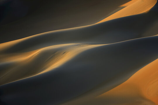 Close-up of Sand Dunes at Sunset, Matruh, Great Sand Sea, Libyan Desert, Sahara Desert, Egypt, North Africa, Africa