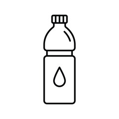 Water Bottle Icon, Mineral Water Illustration