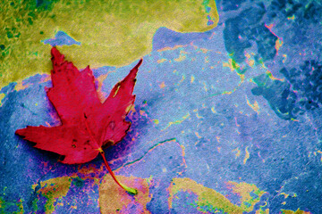 Fall Maple Leaf Filtered Photo Background–Social Media Ad/Post, Autumn Party Invitation, Harvest Celebration, Sale, Border, PowerPoint, Backdrop, Arbor Club, Arborist, Flier, Poster, Ad, Publication,