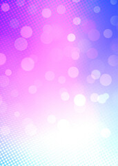 Purple bokeh vertical background with copy space for text or image, Usable for banner, poster, cover, Ad, events, party, sale, celebrations, and various design works