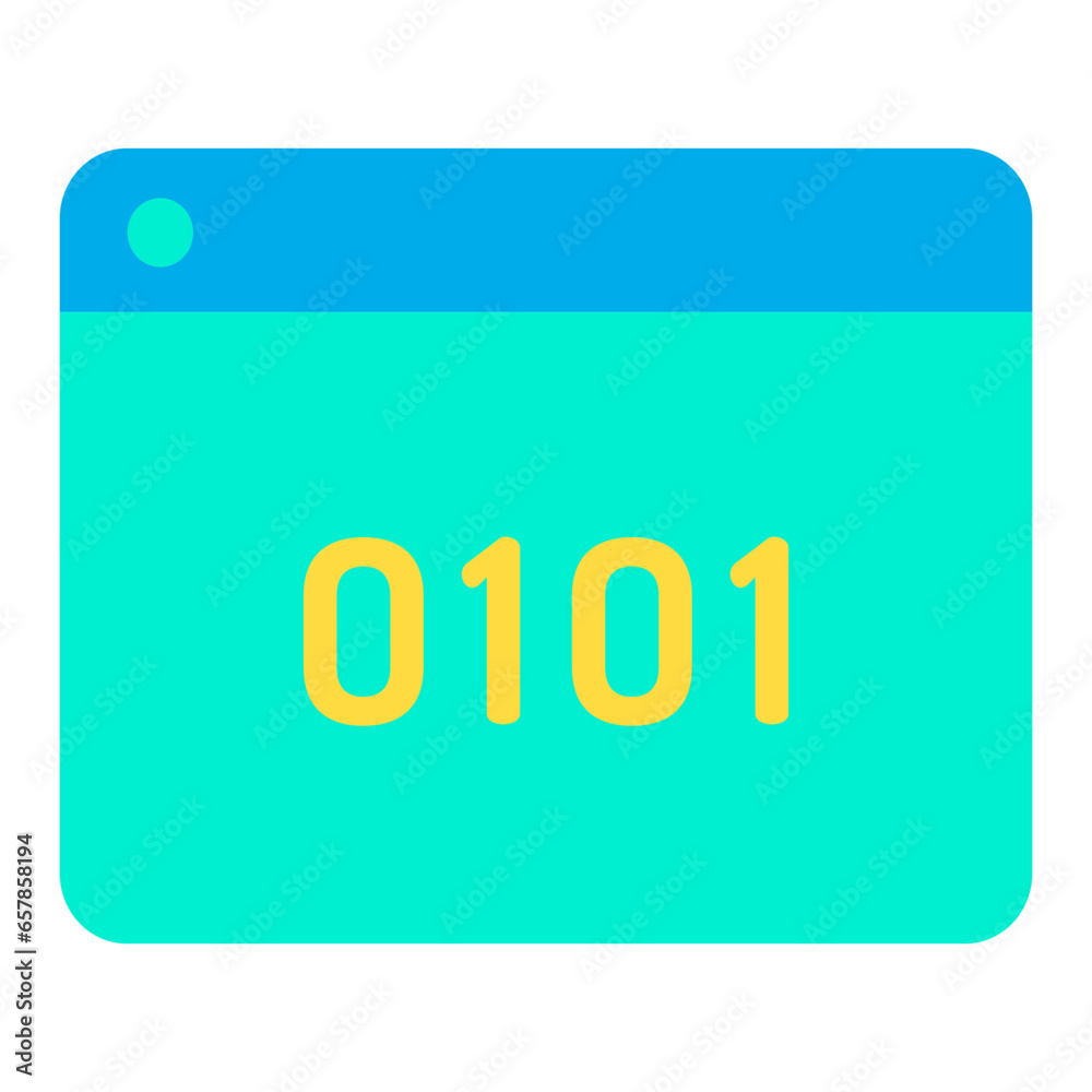 Wall mural flat web script icon