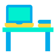 Flat Laptop Desk icon