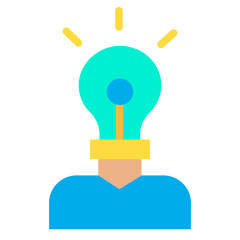 Flat Creative Idea icon