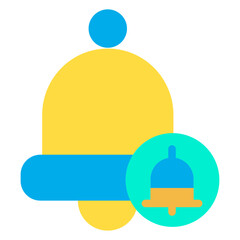 Flat Notification bell icon