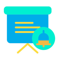 Flat Education Presentation icon