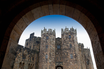 The Alnwick Castle, Most Famously Known As Hogwarts Castle In The Harry Potter Series; Alnwick,...