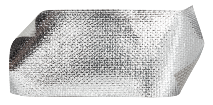 Silver tape on a white background. Crumpled adhesive tape isolate