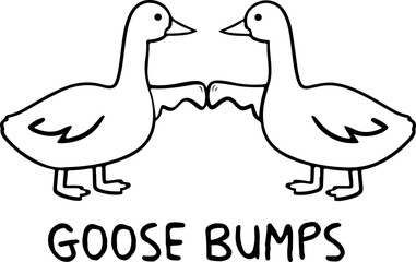 Goose bumps duck SVG, vector, SVG for cricut, cricut ready
