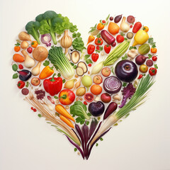Veggie hart.