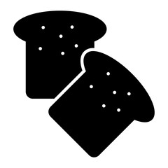 Tost Bread Glyph Icon